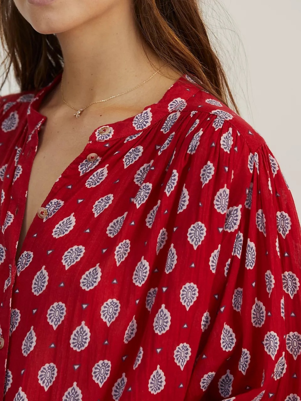 Women's Anthropologie Pamela Blouse Sz m - Picture 9 of 9